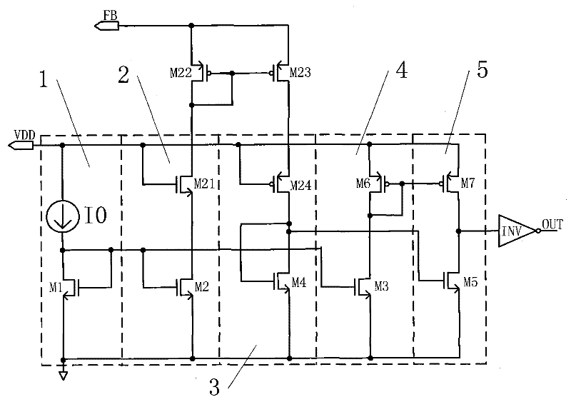 Overvoltage comparison circuit