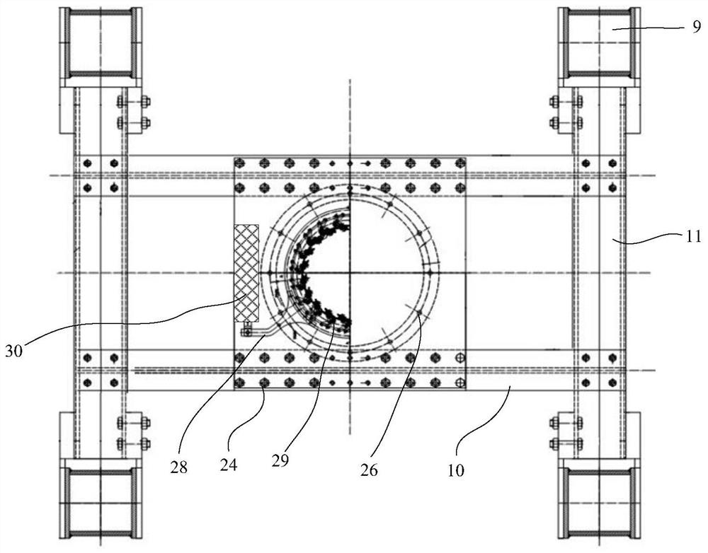 A unit support platform for pumped storage dynamic characteristic model test