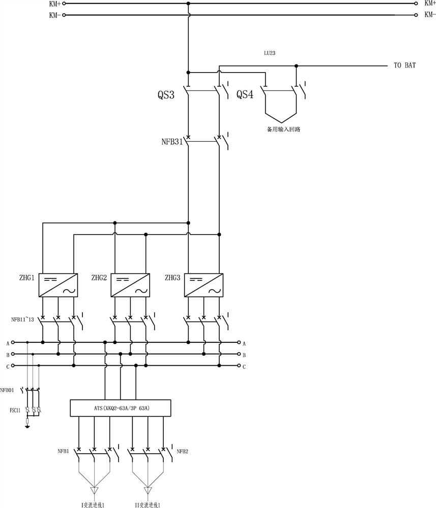 Transformer substation direct current system based on lithium iron phosphate storage battery