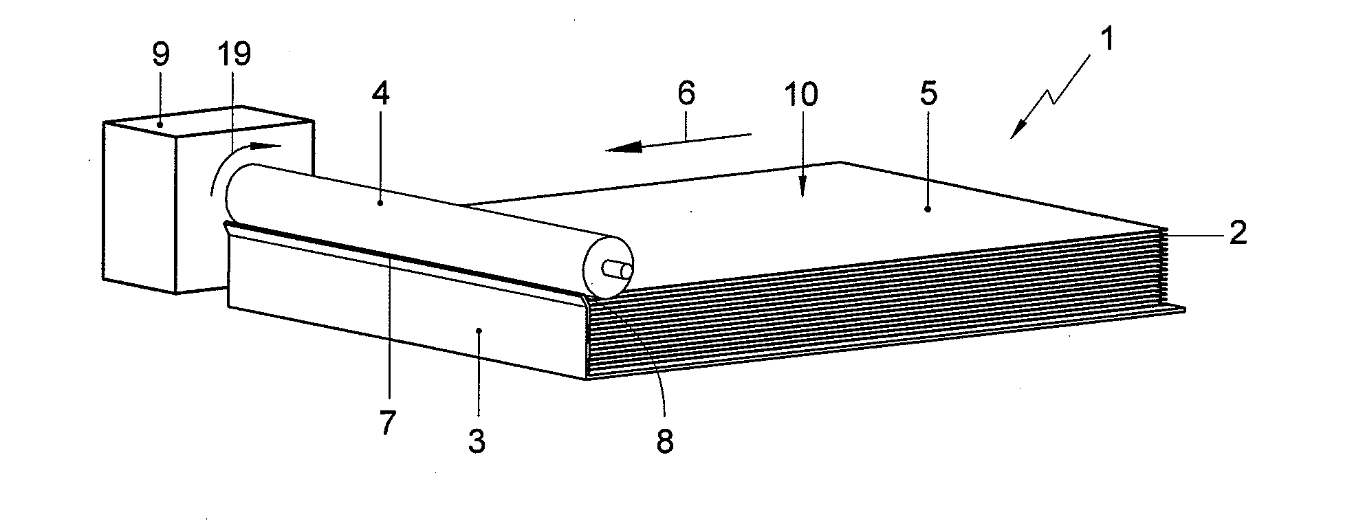 Separator for separating envelopes from a stack