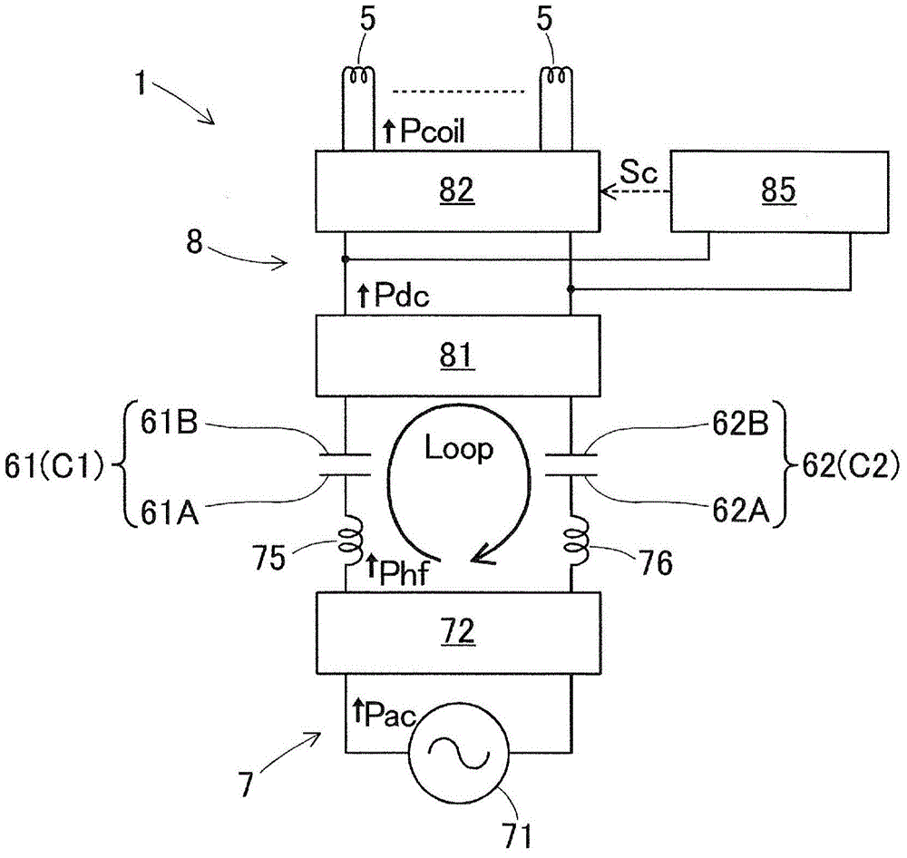 Contactless electric power supply device