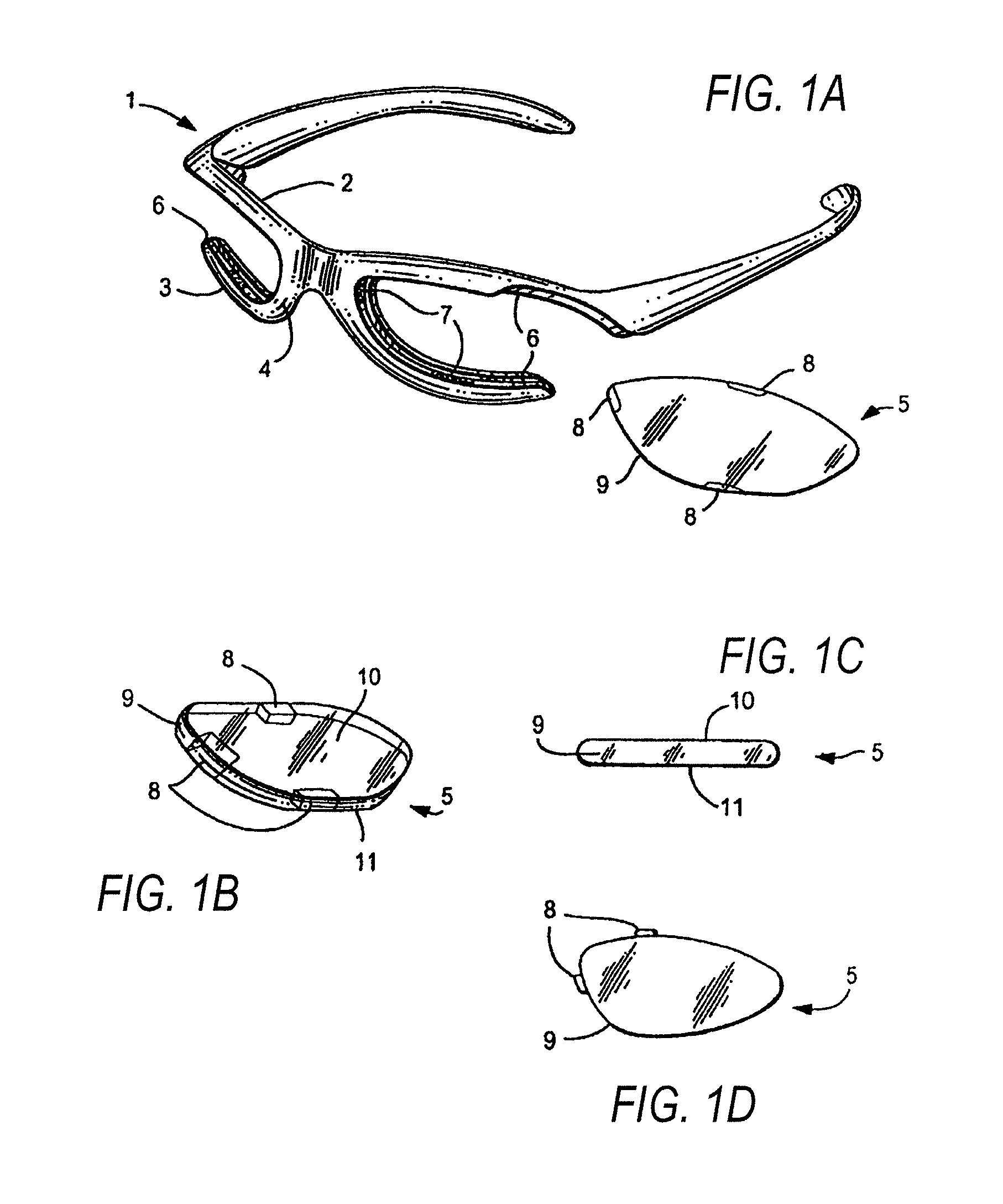 Eyewear frames with magnetic lens attachments