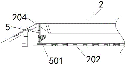Linear type cutting and suturing device with inter-bridge structure