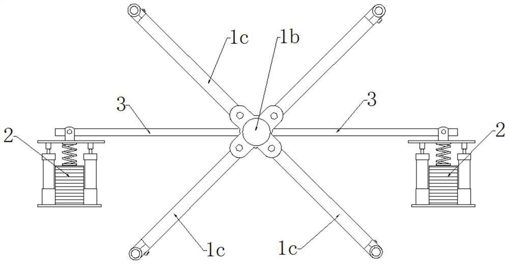 A floating shock absorber with stiffness