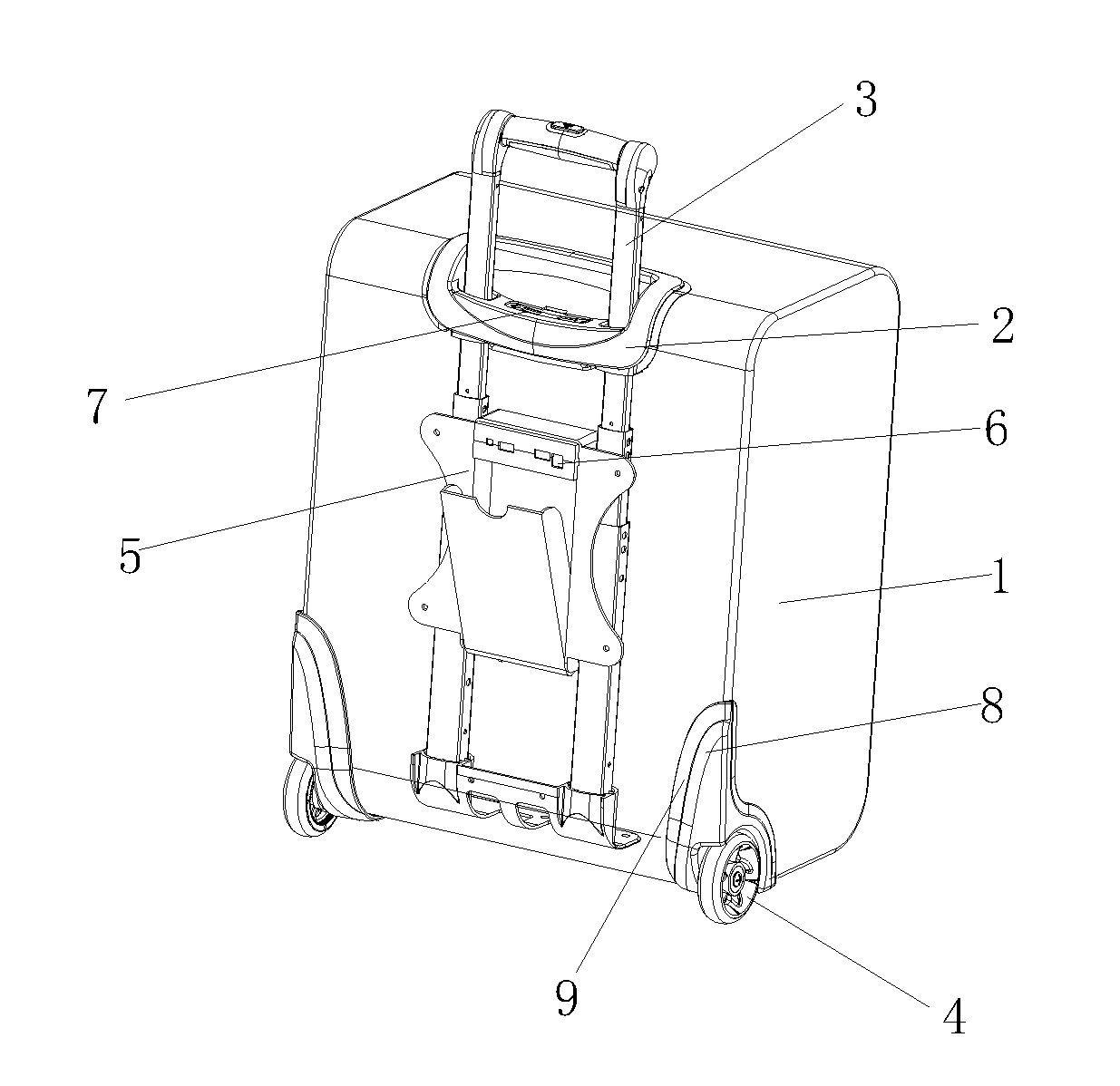 Luggage case with a power device