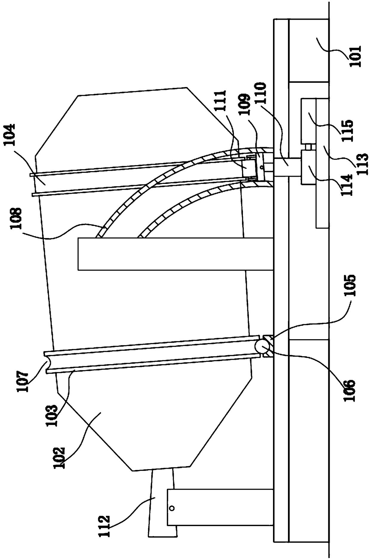 A Tilting Pure Oxygen Gas Rotary Furnace