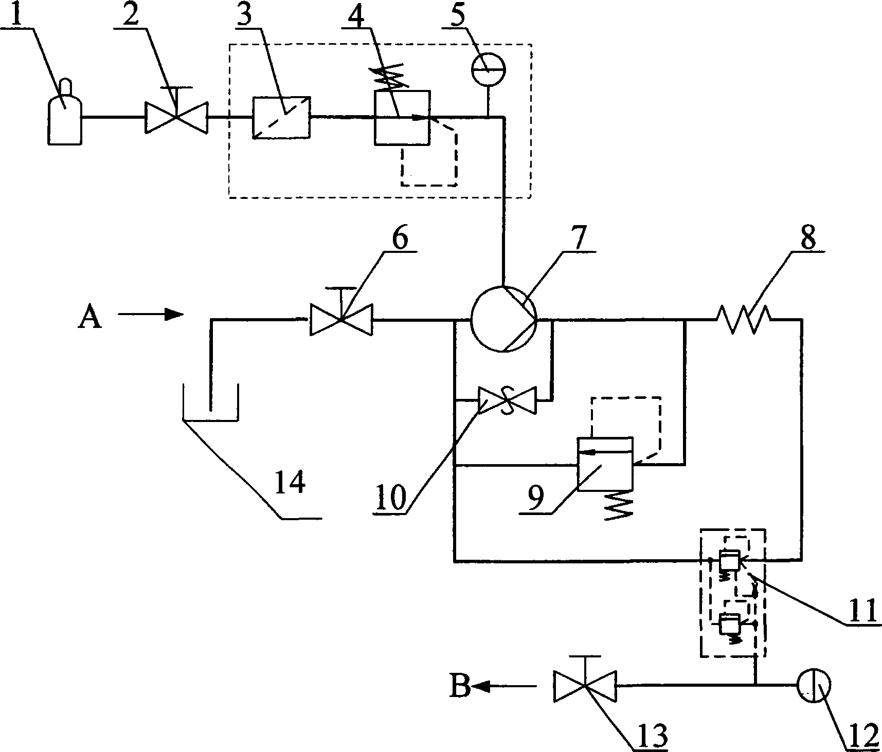 Test-bed support fuel supplying voltage-stabilizing system