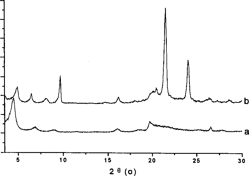 Organic/laminated, layer-chain clay mineral nano composite energy-storage material and its preparing method