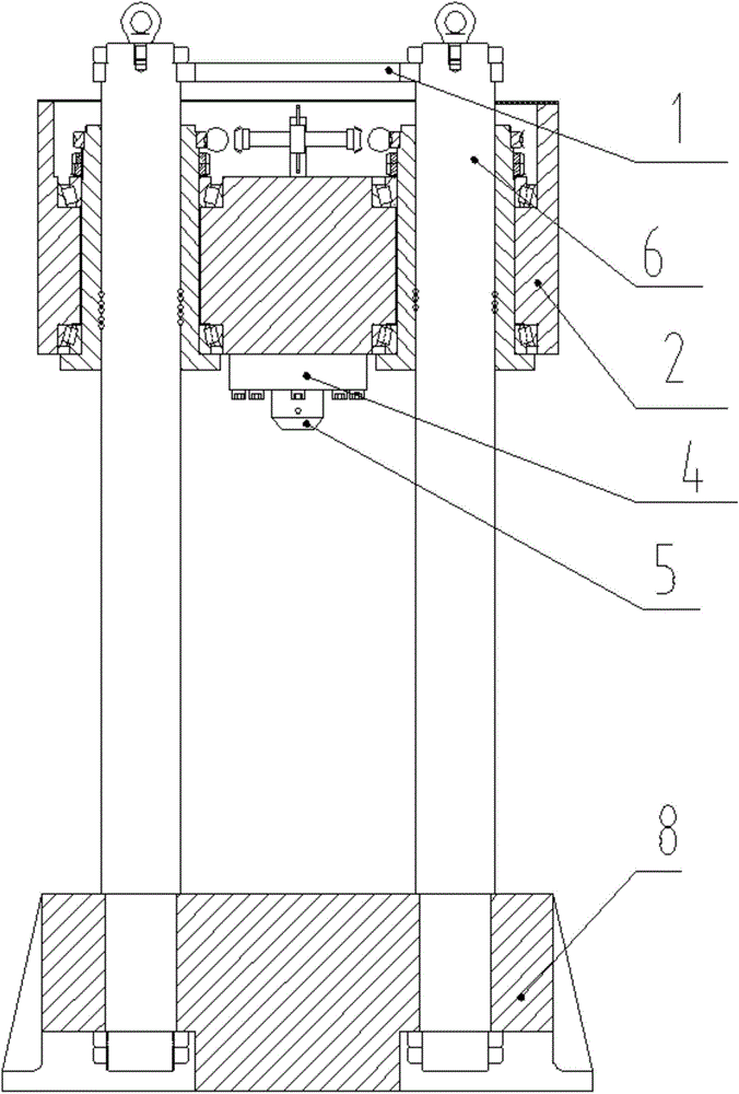 Large triaxial shear testing instrument for rockfill material degradation