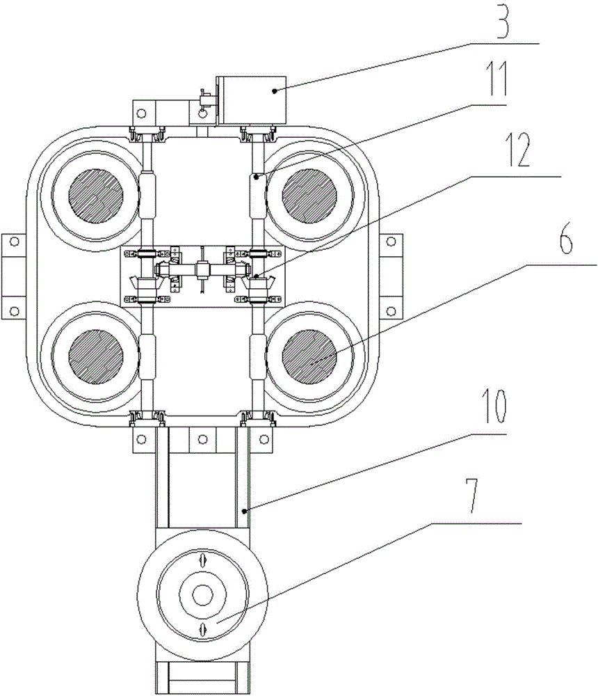 Large triaxial shear testing instrument for rockfill material degradation