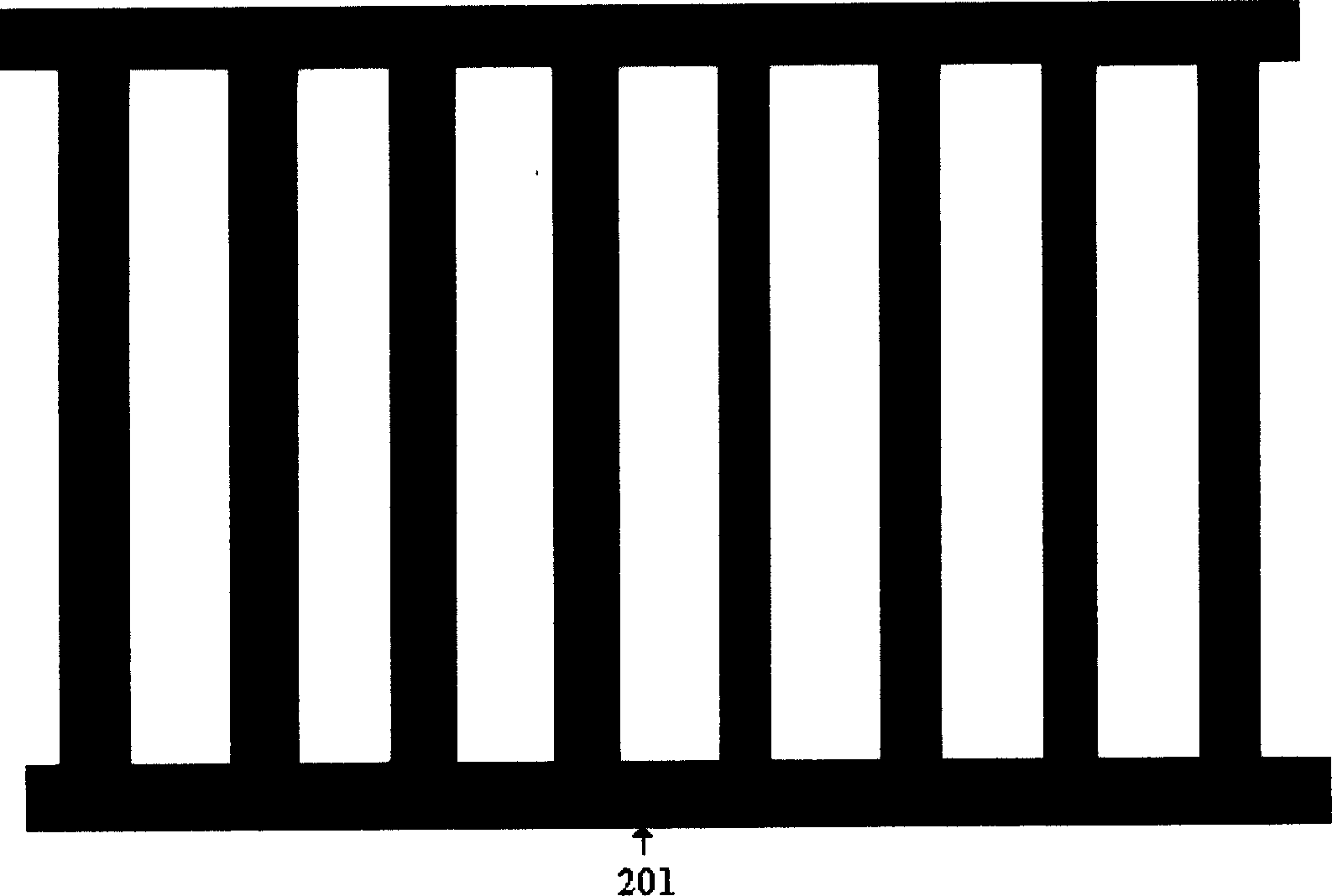 Large area internal series dye sensitization nano-thin film solar cell and producing method thereof