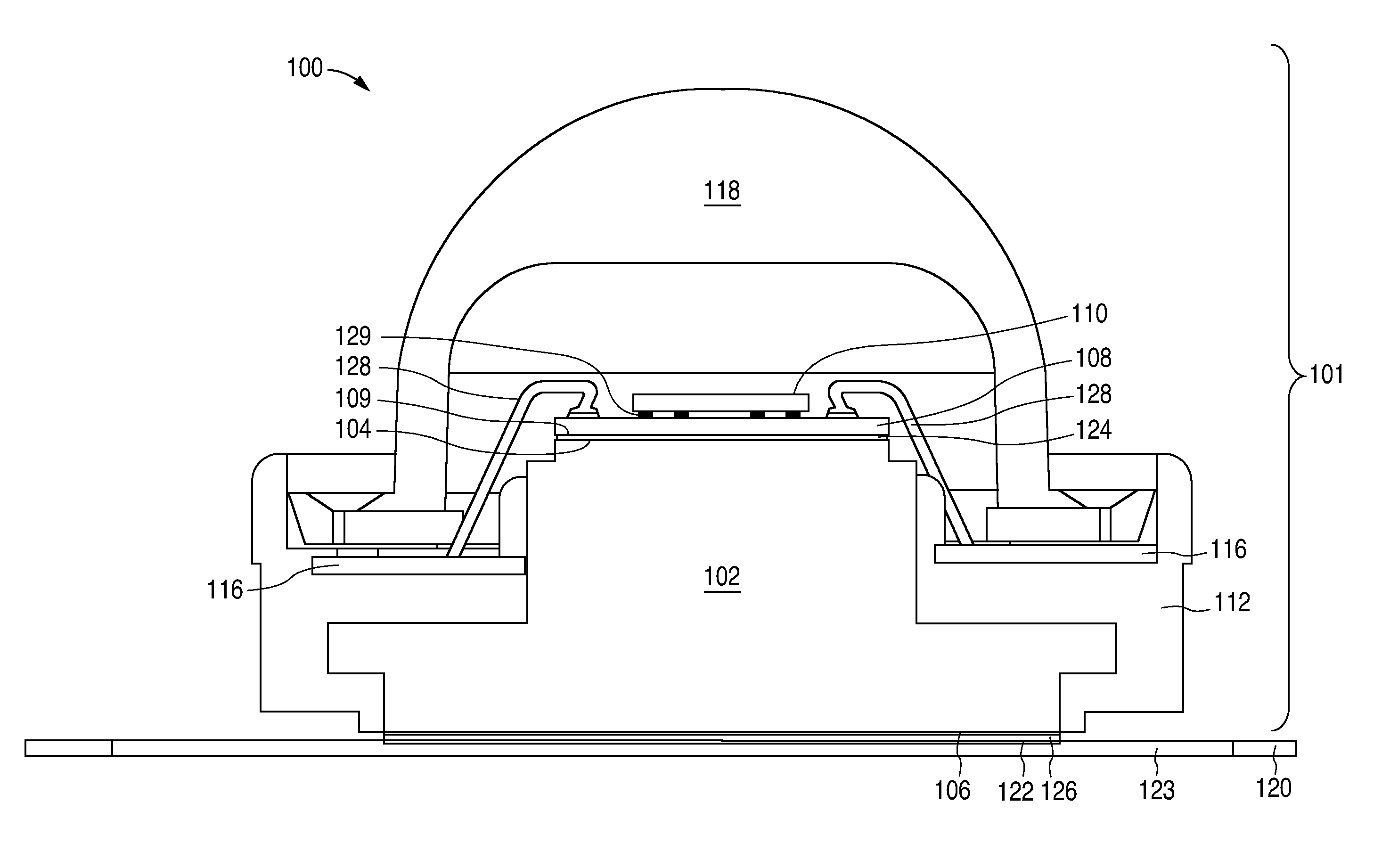 Accurate alignment of an LED assembly