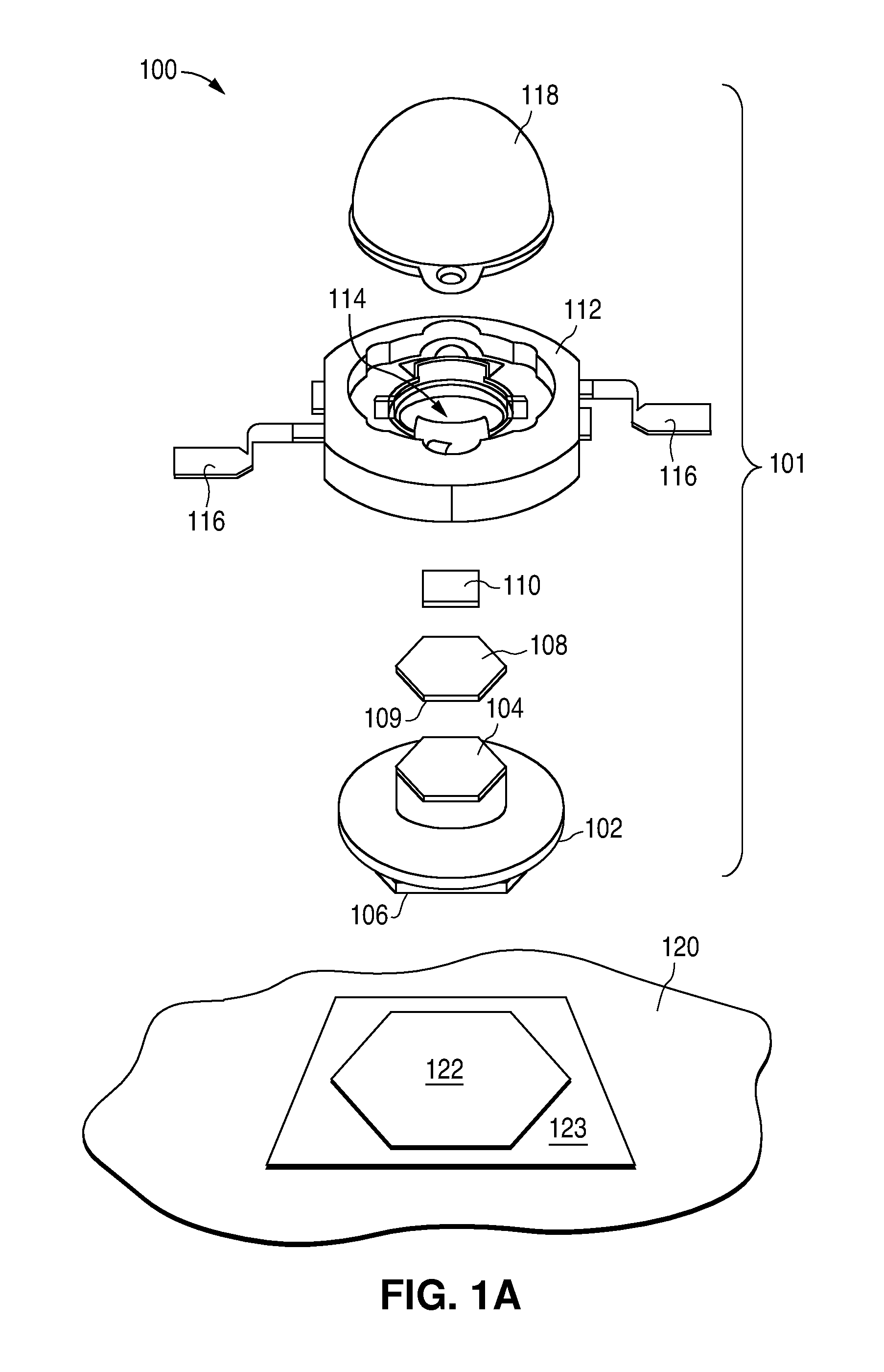 Accurate alignment of an LED assembly