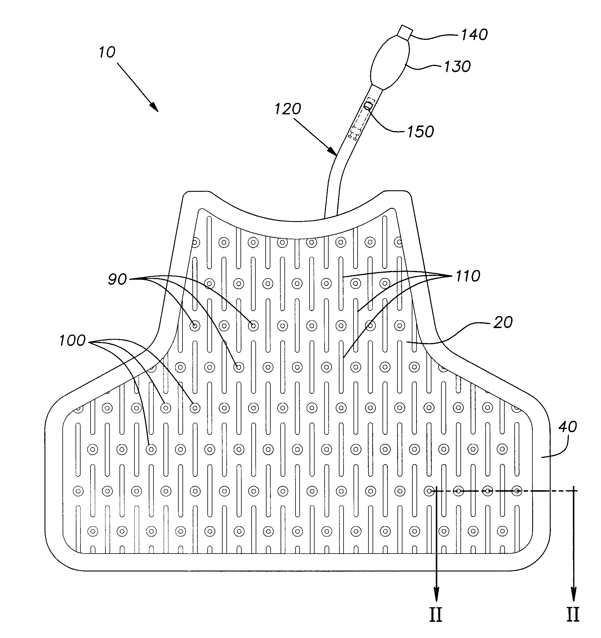 Method and device for dispersing and dampening impact forces