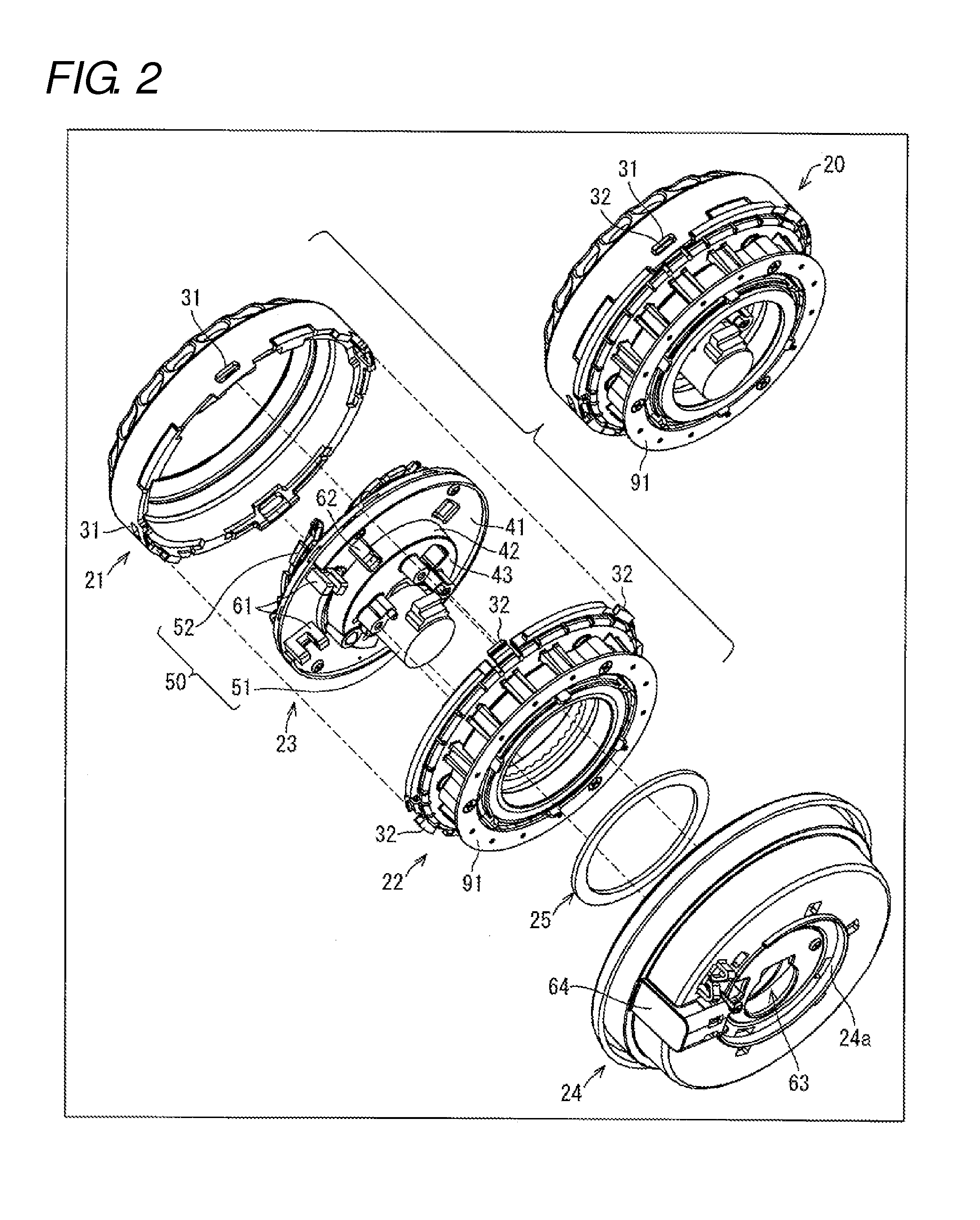 Staging operation unit