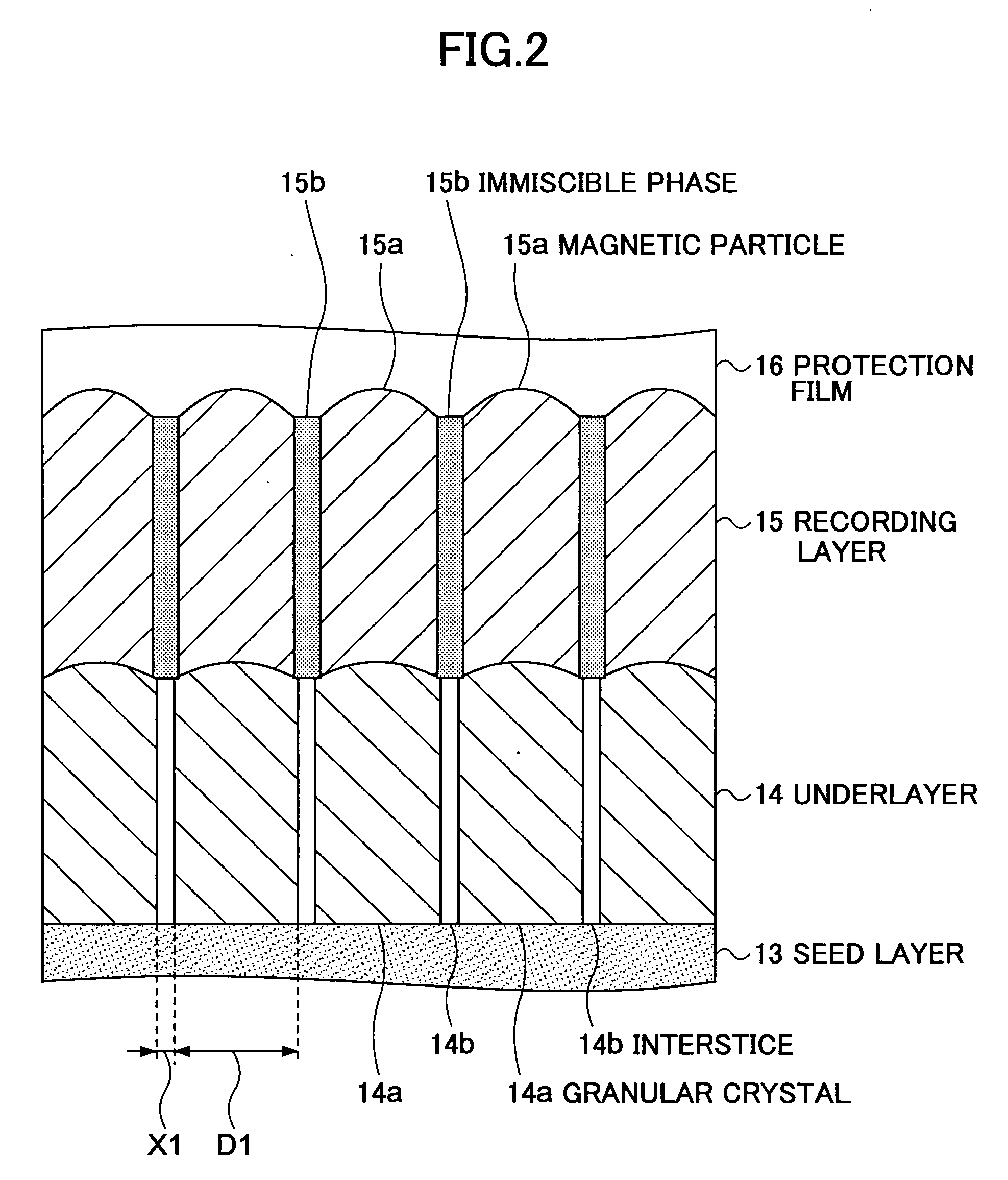 Perpendicular magnetic recording medium, method of producing the same, and magnetic storage device