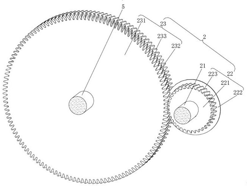 A kind of hard tooth surface gear transmission reducer