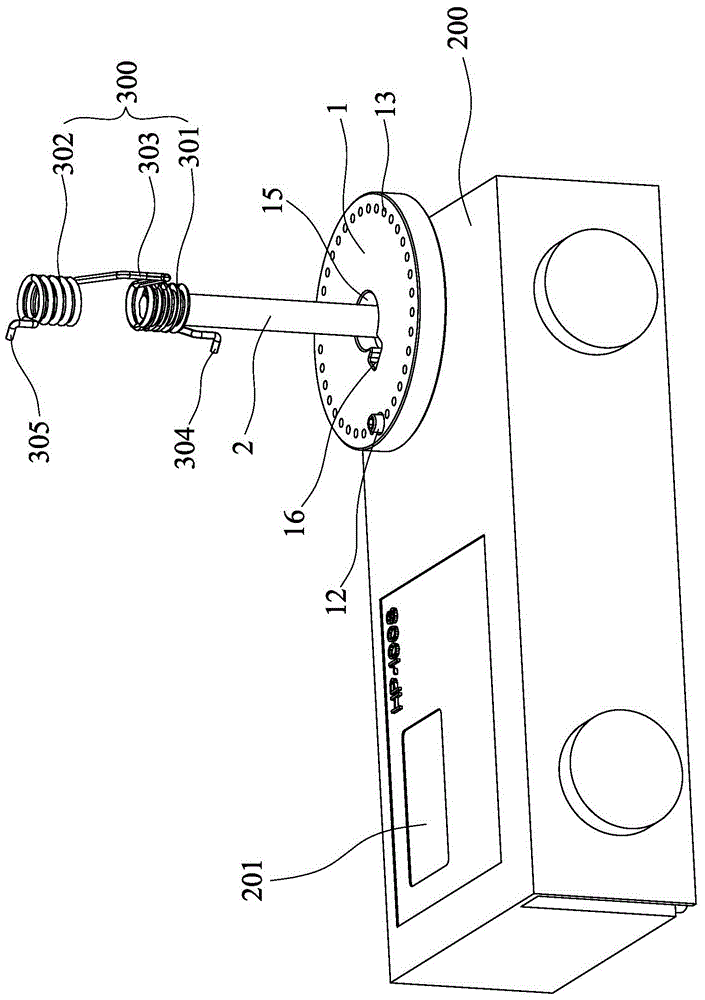 Torsion spring moment detection apparatus