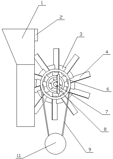 Vehicle-mounted wind power generating device