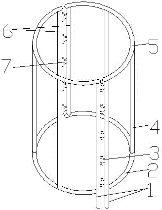 A copper wire take-up reel opening and closing reinforcement device