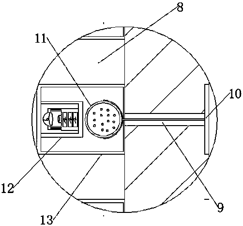 Ceramic sucking disc crack warning device for photovoltaic cell diffusion production, and using method thereof