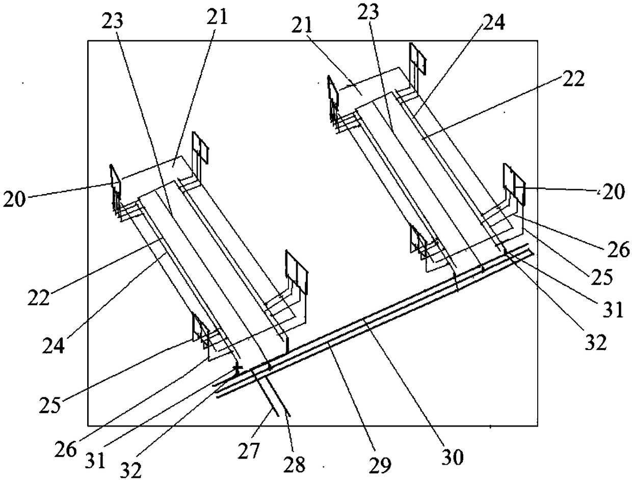 A waste heat power generation device based on organic flash cycle on the side wall of aluminum electrolytic cell