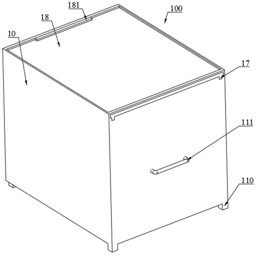 Box-shaped self-priming centrifugal pump with dust removal function