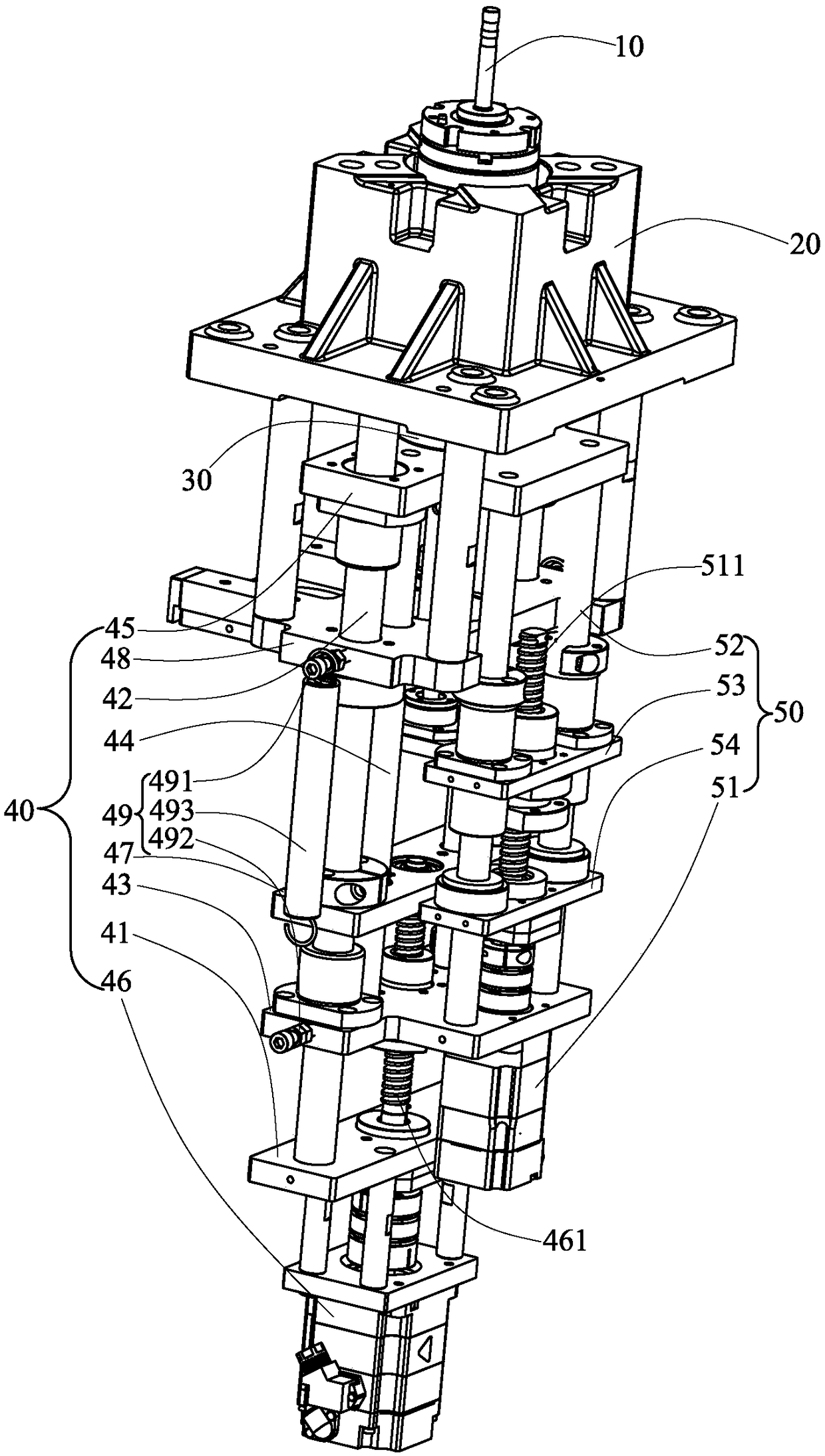 Coil winding driving mechanism for special-shaped coil