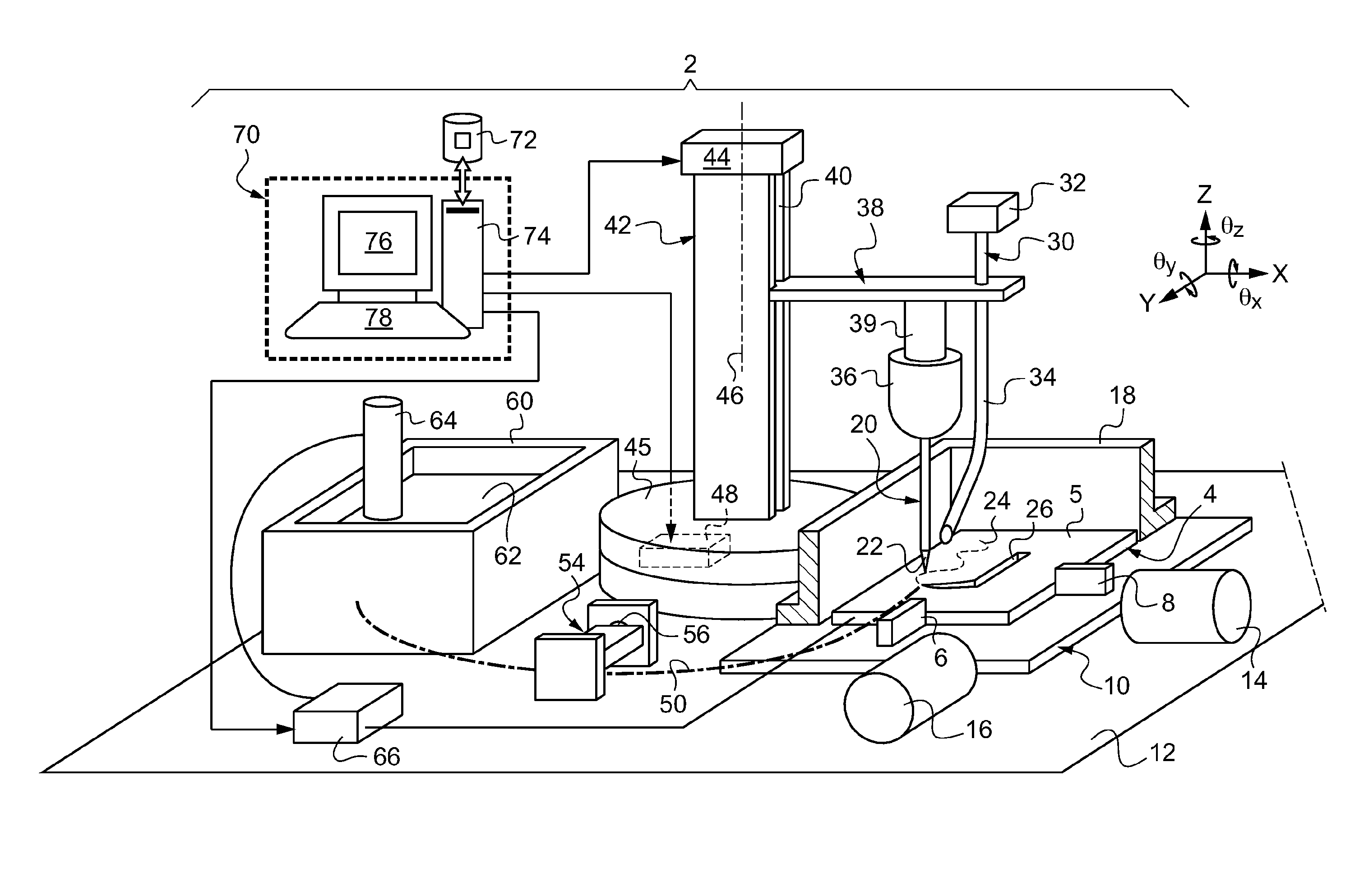 Machine and method for machining a part by micro-electrical discharge machining