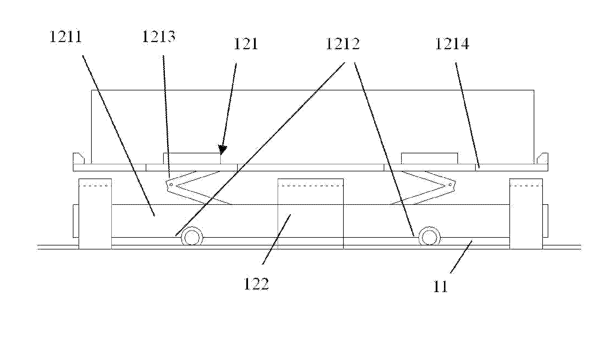 Shuttle van system for container terminal and method for transporting containers using same