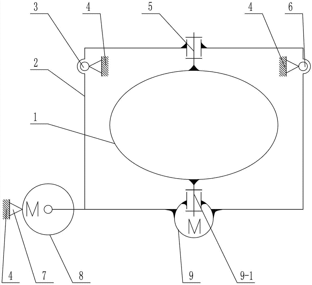 The transmission mechanism of the afs module of the automobile headlight