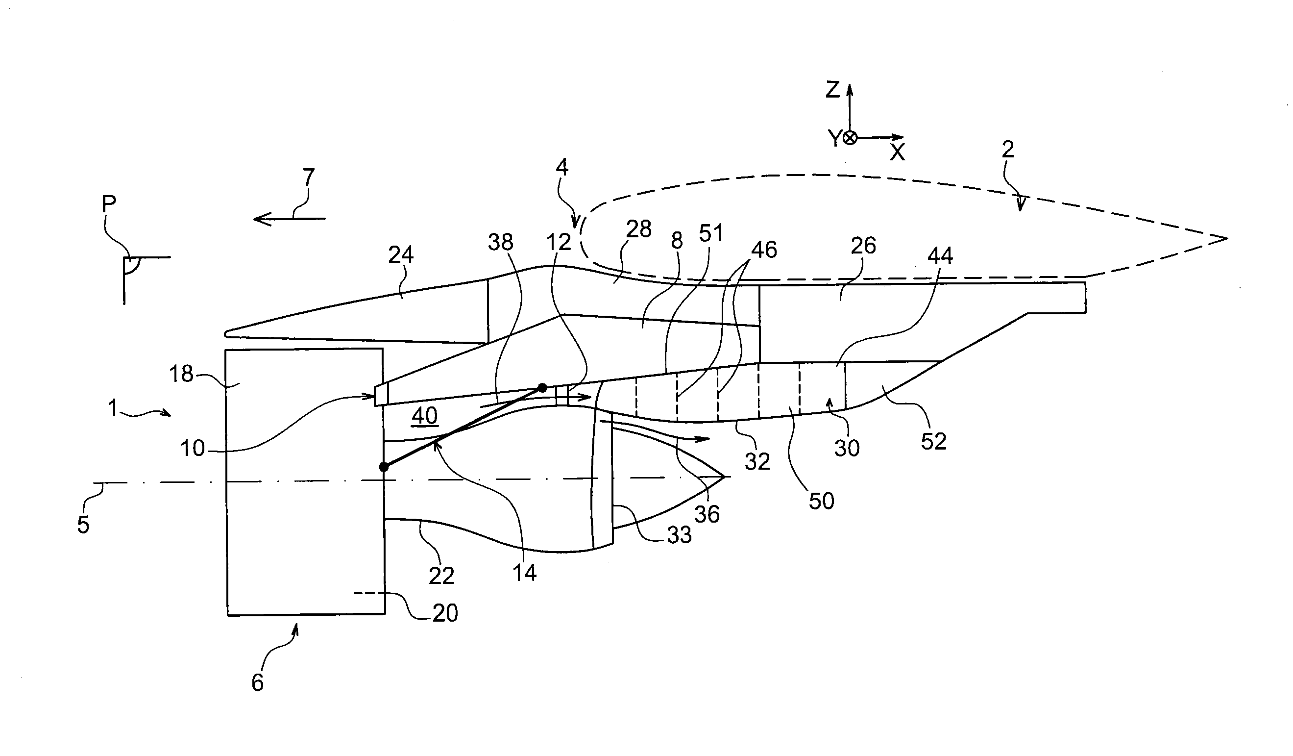 Method for cooling a thermal protection floor of an aft aerodynamic fairing of a structure for mounting an aircraft propulsion system