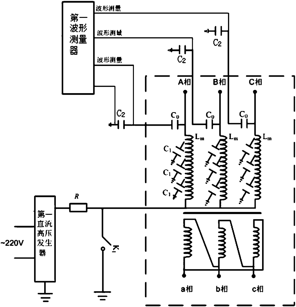 Transformer winding wave process verification method based on self-excited oscillation wave