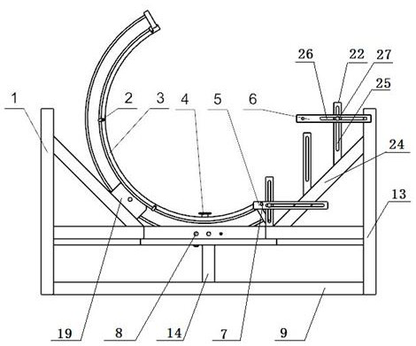 Self-positioning hole-making device for circumferential hole system of arc-shaped surface