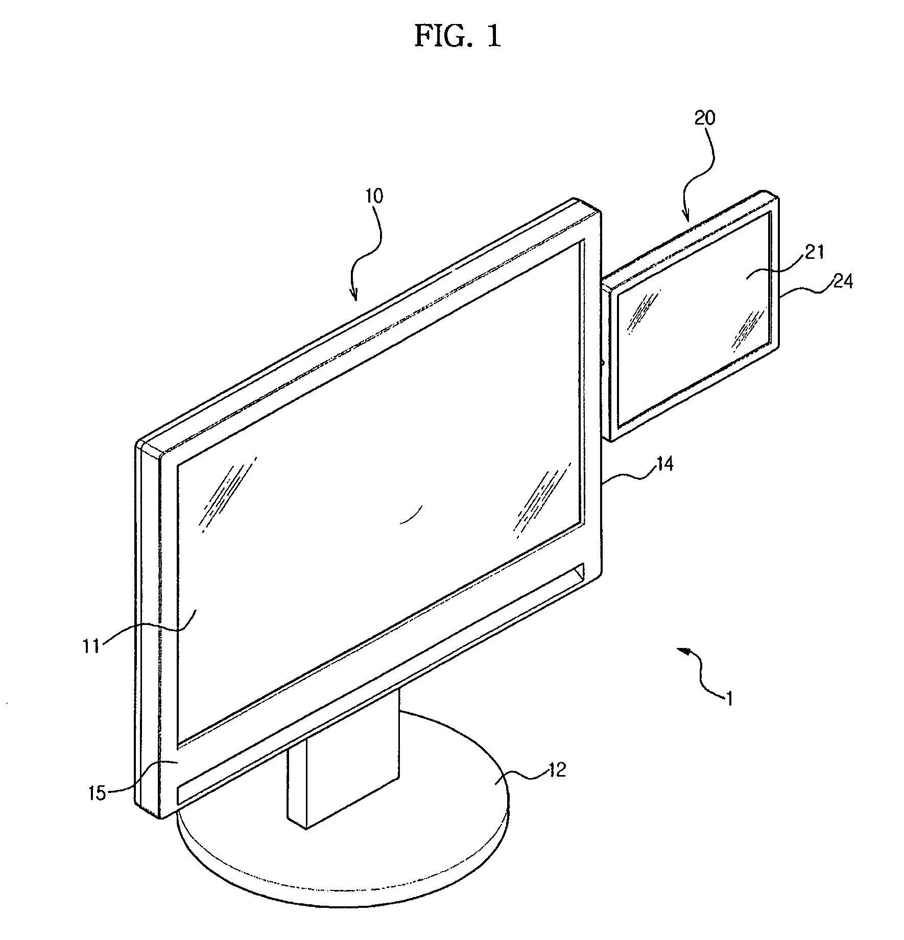 Supporting device and dual display unit having the same