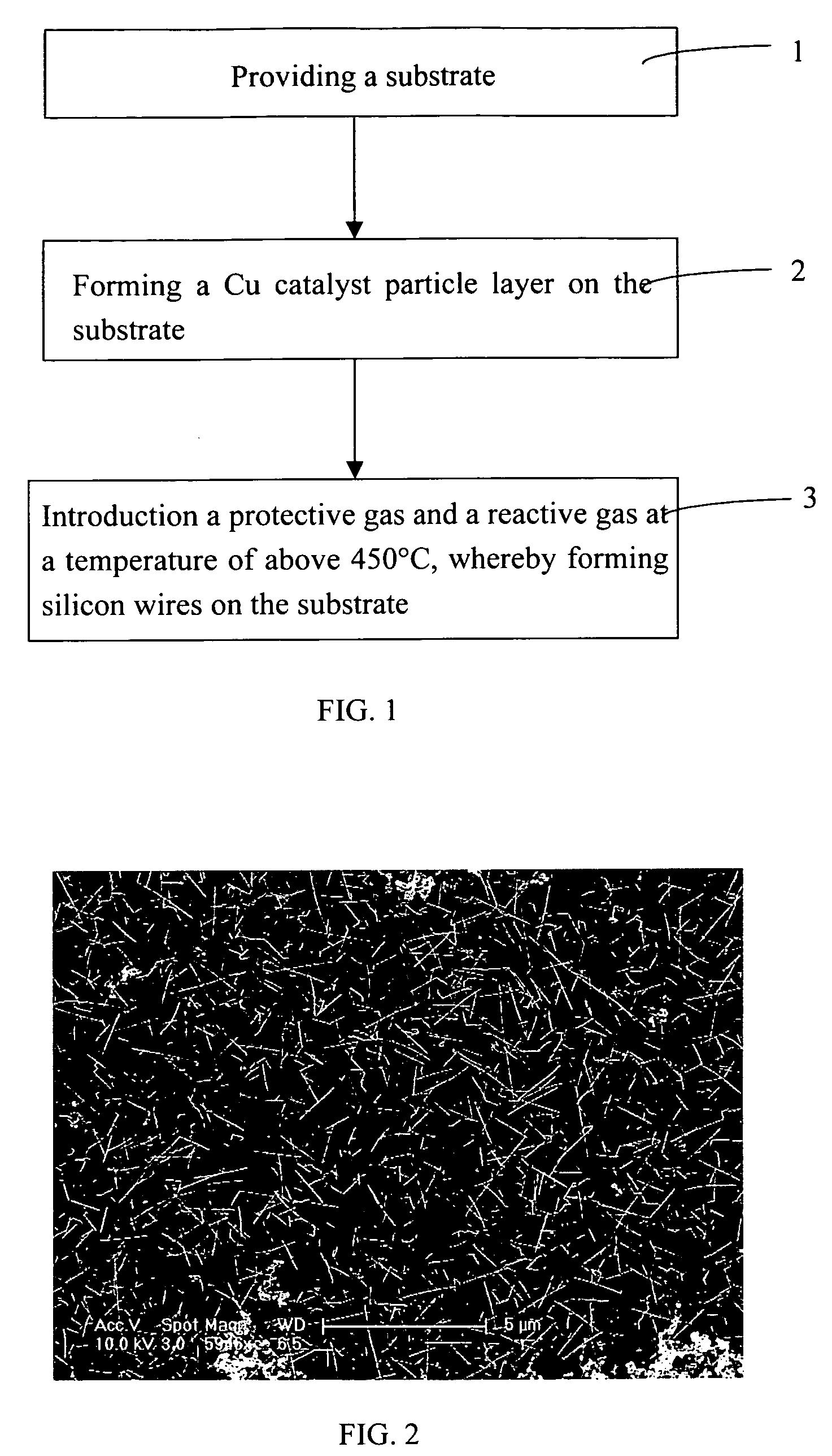 Method of synthesizing silicon wires