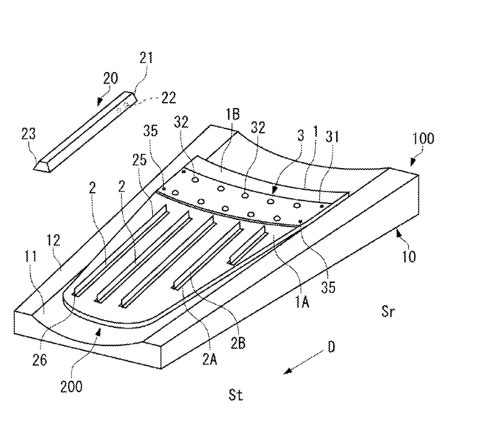 Device and method for manufacturing fiber-reinforced plastic structure