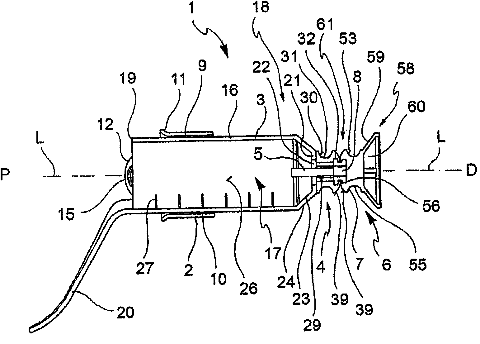 A rectal stump closure device for rectal resection