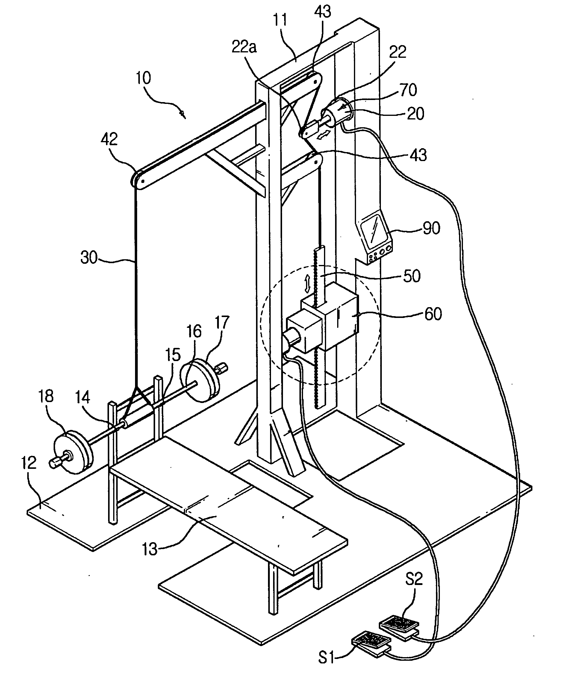 Bench press apparatus