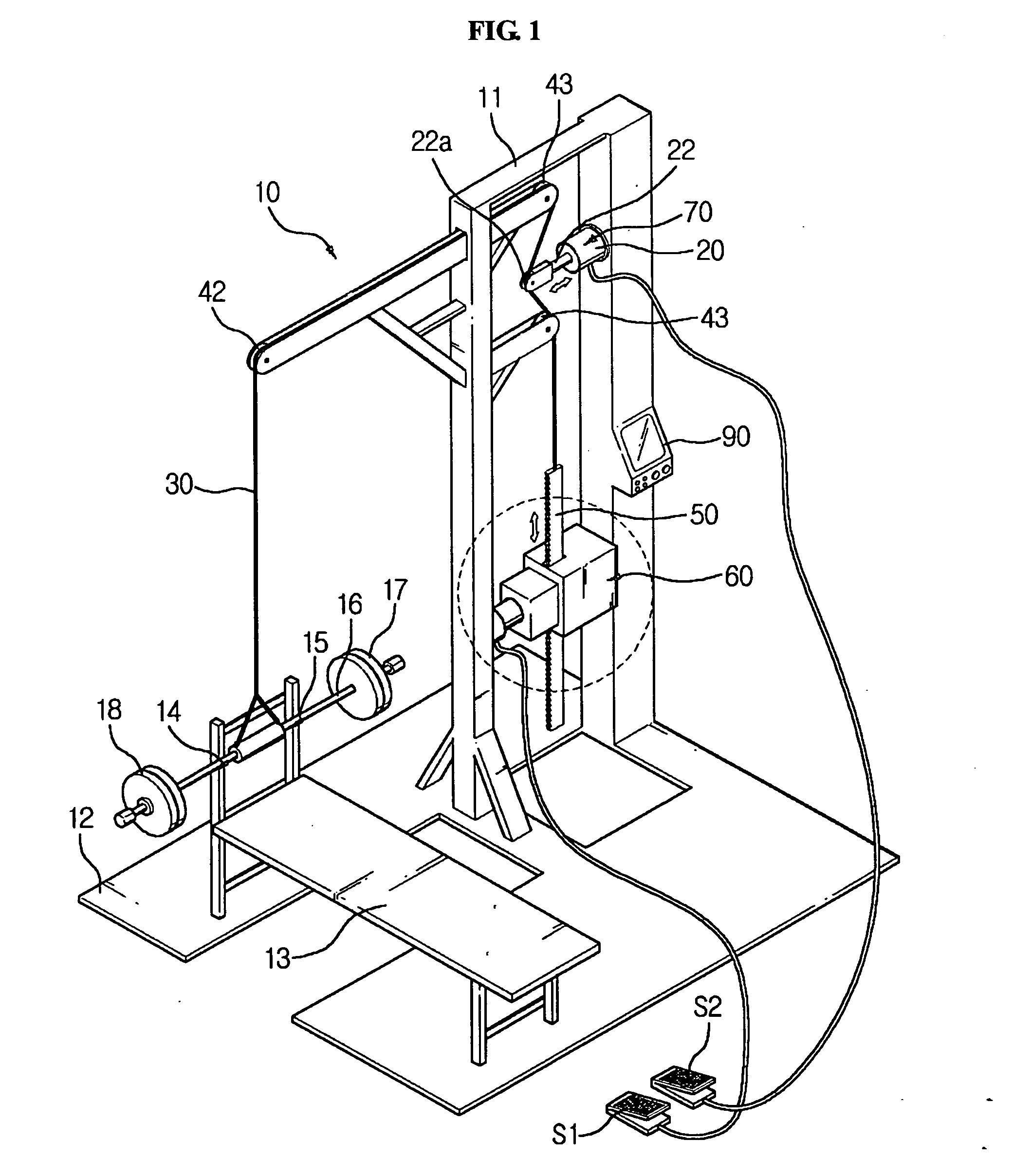 Bench press apparatus