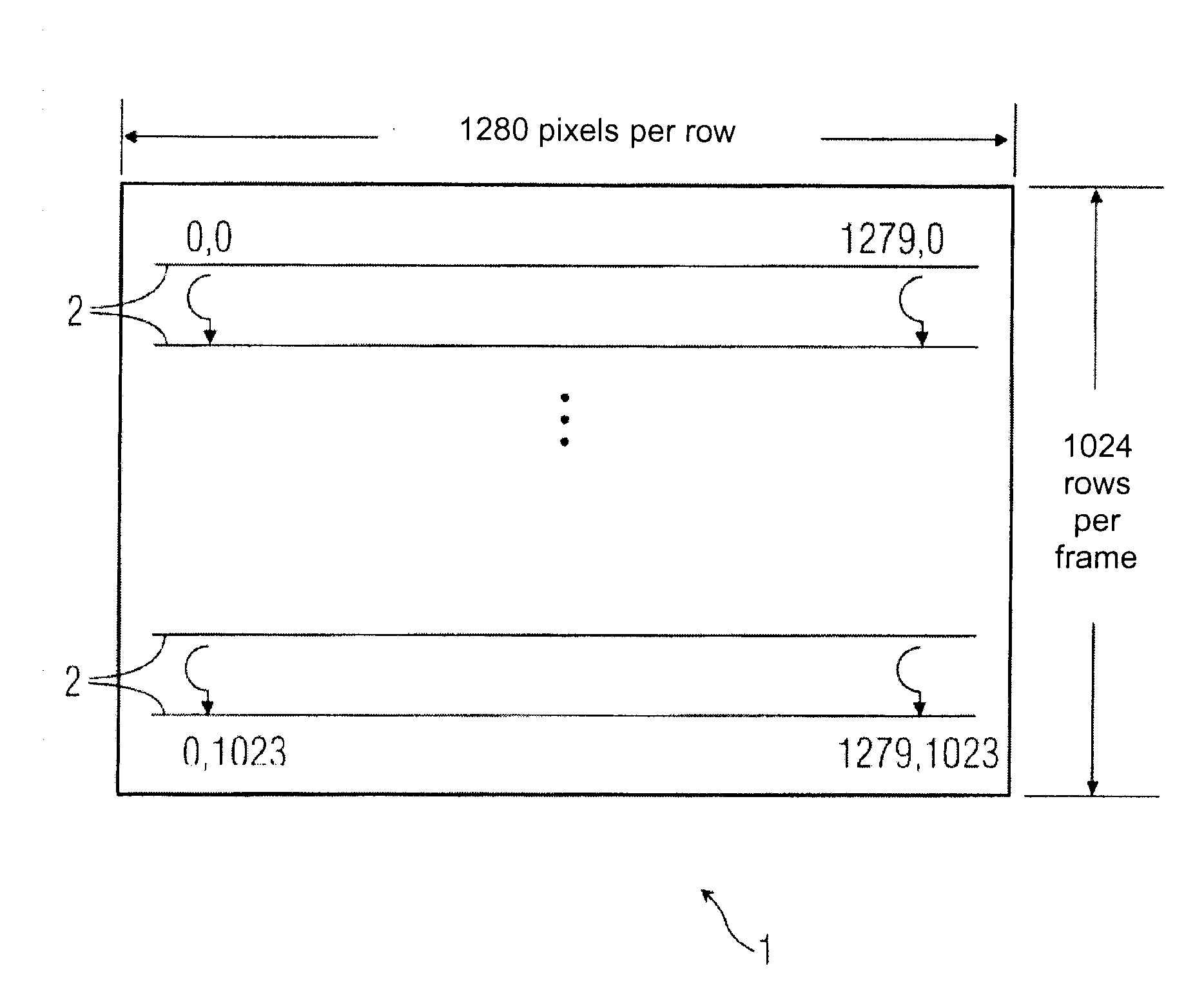 Method for displaying a moving image on a display