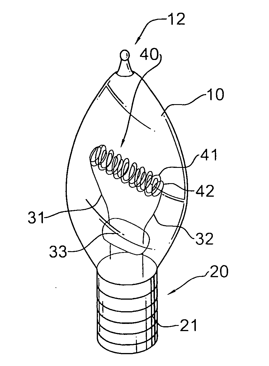 Tungsten-filament bulb