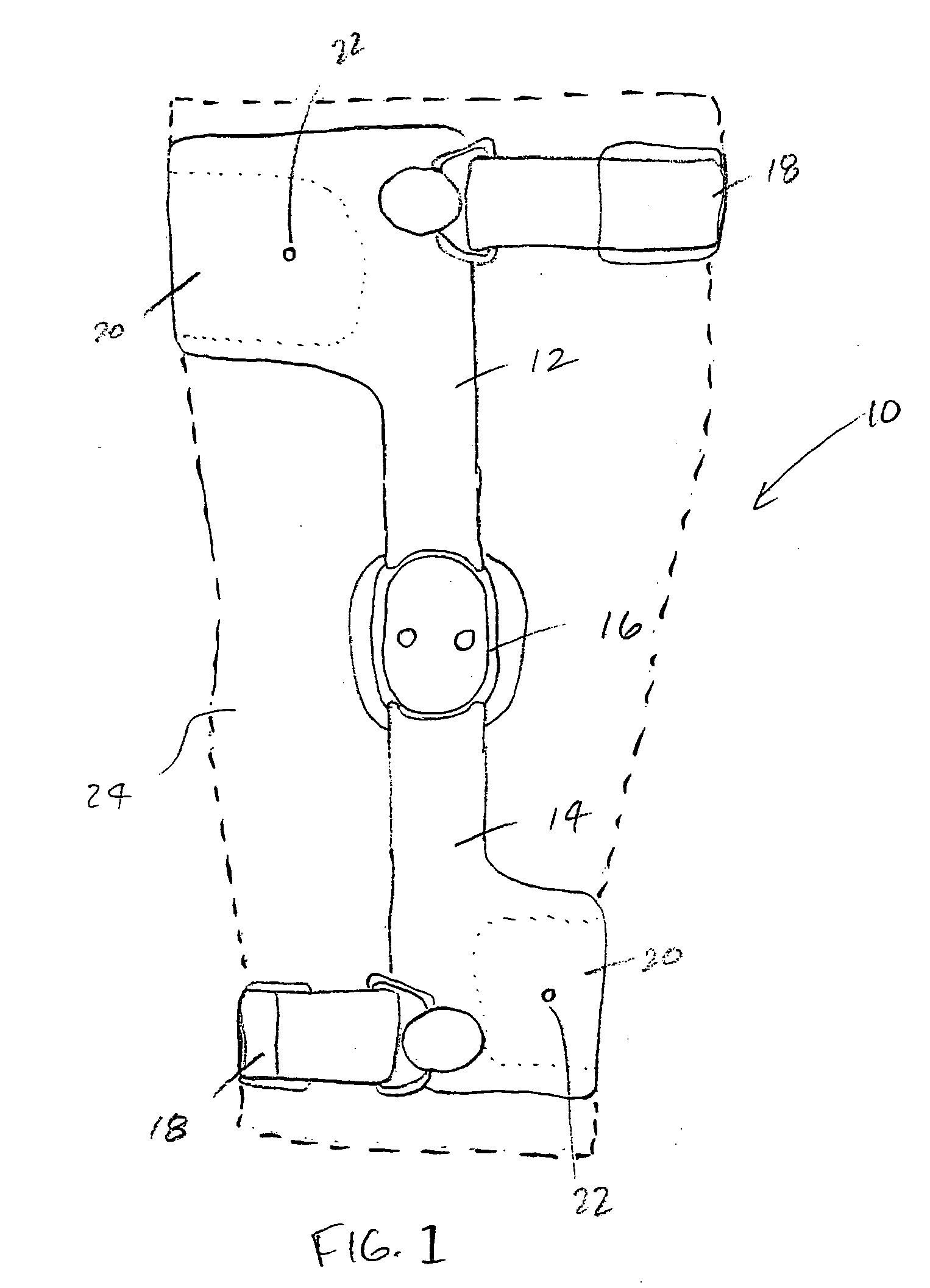 Orthopedic brace having a vacuum chamber and associated methods