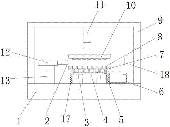 Pharmaceutical tablet press with tablet taking function