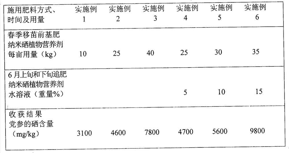 Artificially cultivated selenium-rich radix codonopsitis and cultivating process thereof