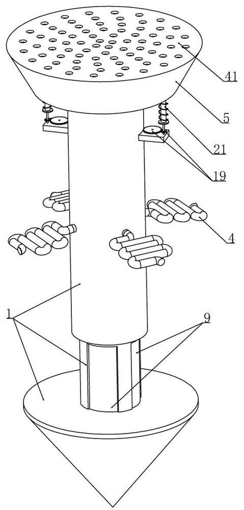 Feeding device for soil remediation agent