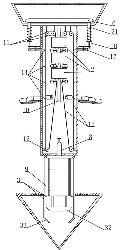 Feeding device for soil remediation agent