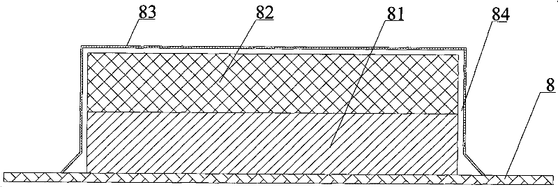 Composite member vimp preparation method with surface functional layer
