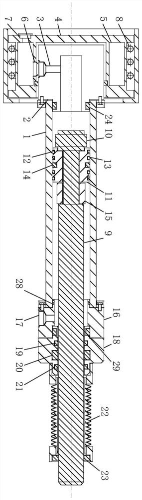 a hydraulic cylinder