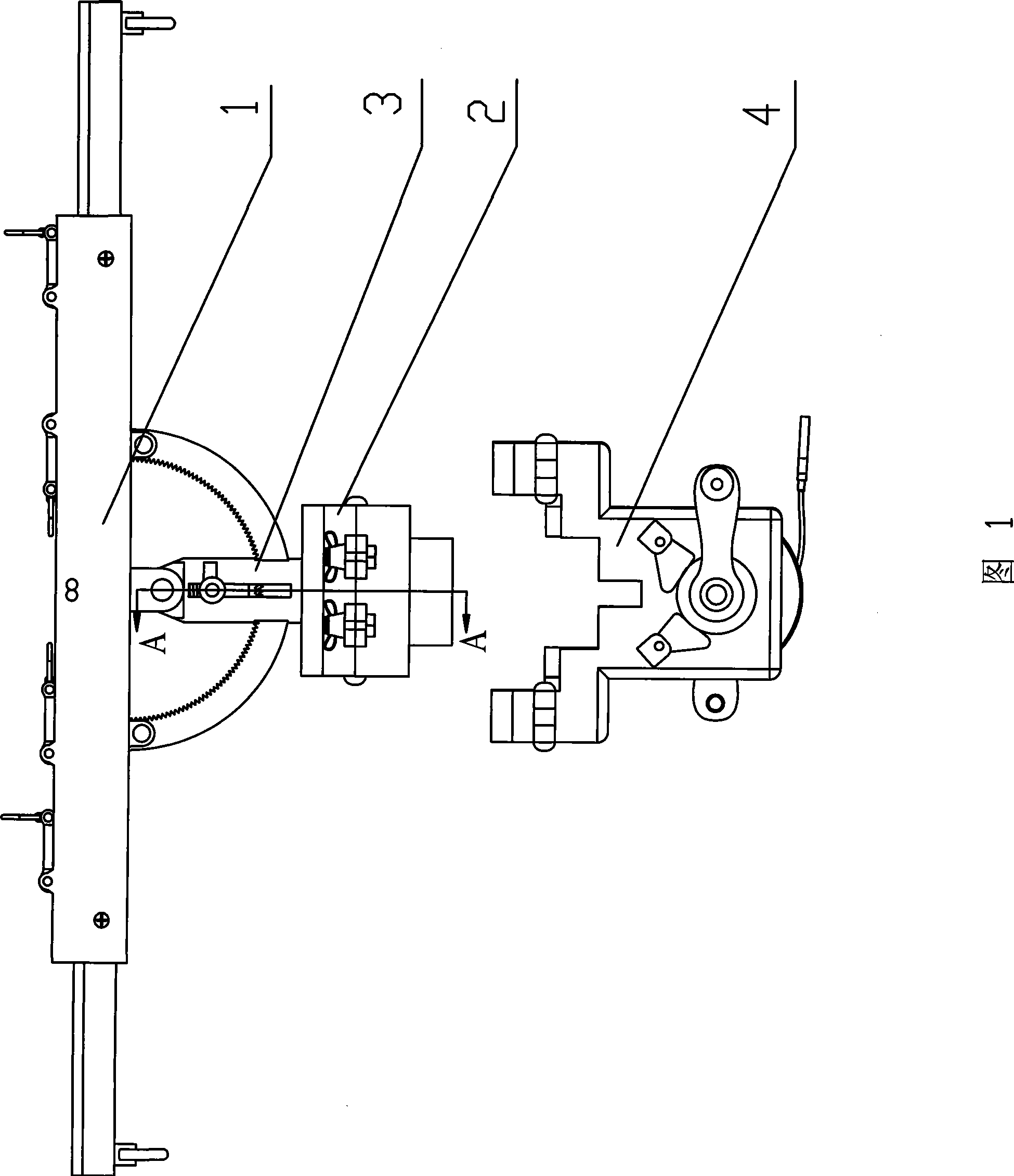 Angle adjustable cradling piece connection device